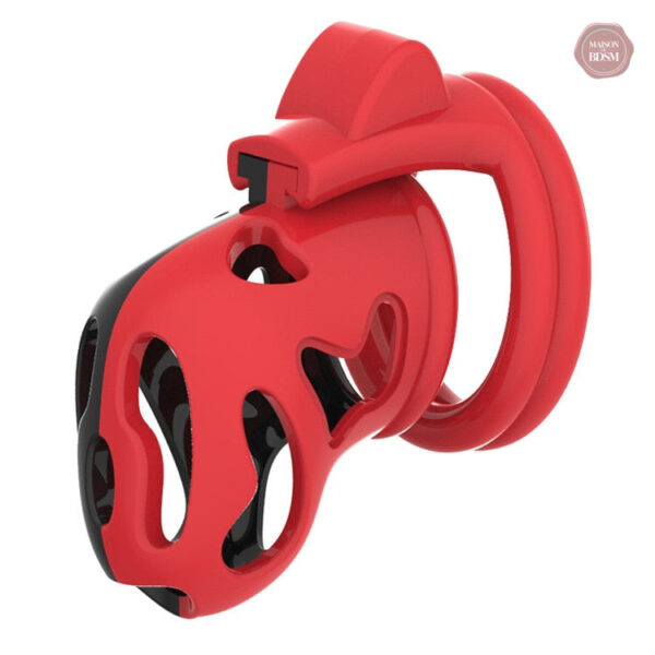 cage-de-chastete-plastique-red-fire-1 Cage de chasteté plastique Red Fire, design audacieux