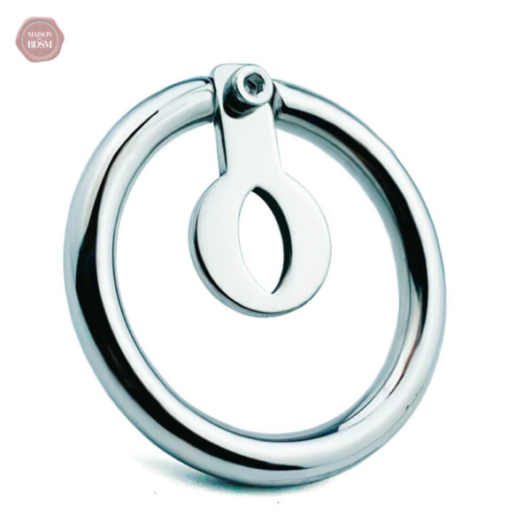 Design élégant de cage de chasteté en blanc