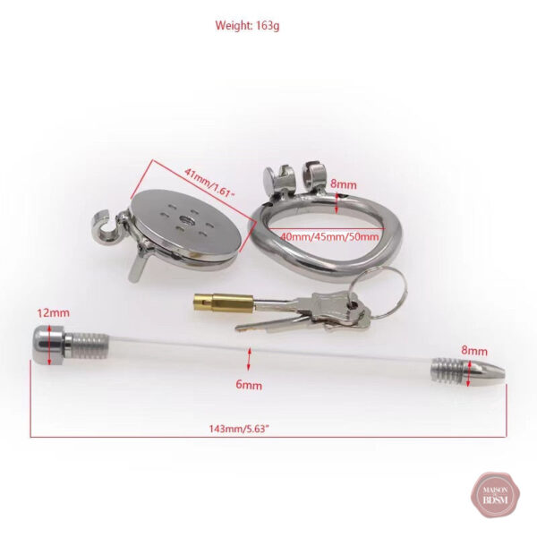 Cage de chasteté design compact et fonctionnel