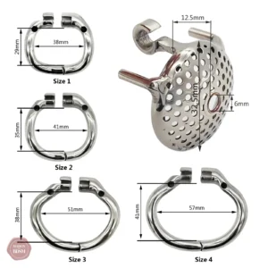 Cage en inox avec design nid d'abeille