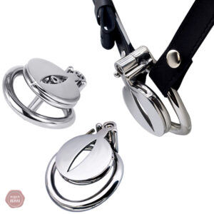 Cage de chasteté Plate avec serrure discrète à vis