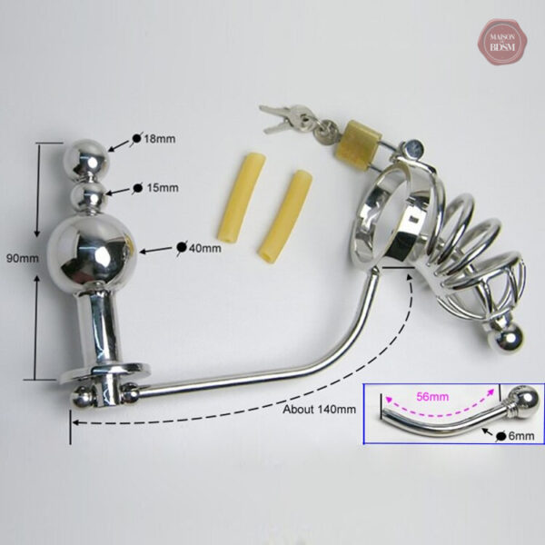 Accessoire de chasteté pour stimulation urétrale