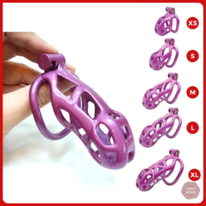 Cage de chasteté pourpre Cobra