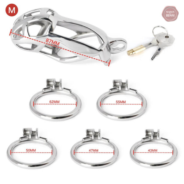 Accessoire de chasteté MAMBA en acier inoxydable