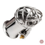 Cage de chasteté durable en métal pour adultes