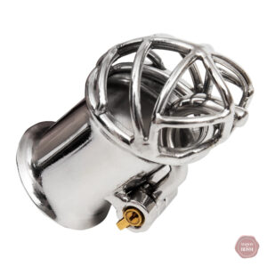 Cage de chasteté durable en métal pour adultes