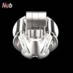 Cage de chasteté en acier inoxydable, modèle Python V7.0