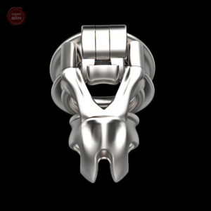 Cage de chasteté en acier inoxydable, modèle Python V7.0