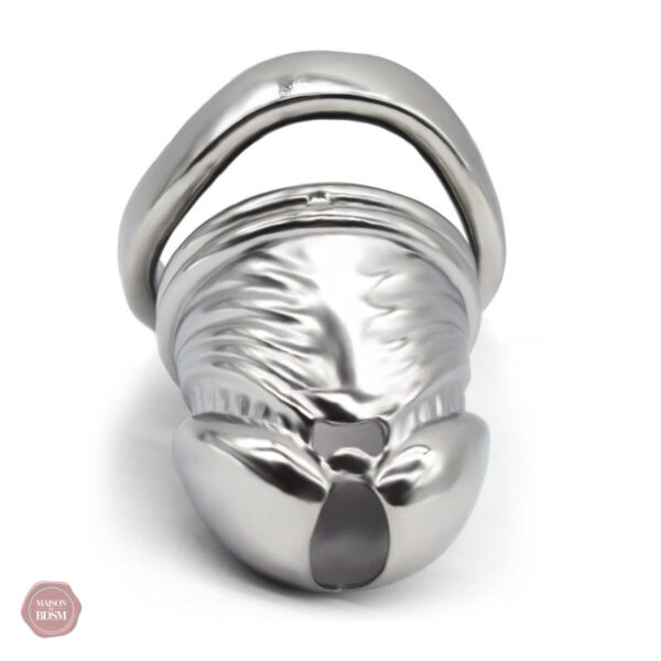Cage de chasteté en acier réaliste