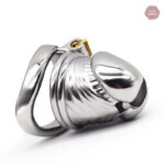 Cage de chasteté durable en acier pour les jeux intimes