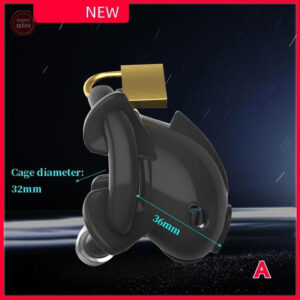 Cage de chasteté homme en silicone doux et ajustable