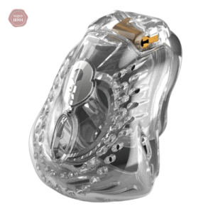 Cage de Chasteté Résine Bouclier Transparent