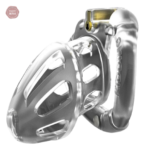 Cage de Chasteté Grizzli Transparent L en résine