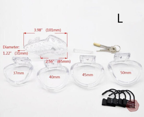 Accessoire de chasteté en résine, finition noire