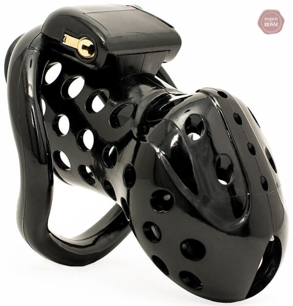 Cage de chasteté, esthétique noire pour jeux de domination