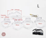 Accessoire de chasteté en résine, teinte rose