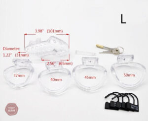 Accessoire de chasteté en résine, teinte rose