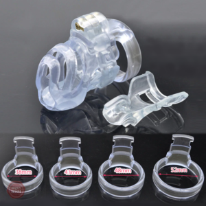 Accessoire de chasteté Prince Albert en matériau transparent