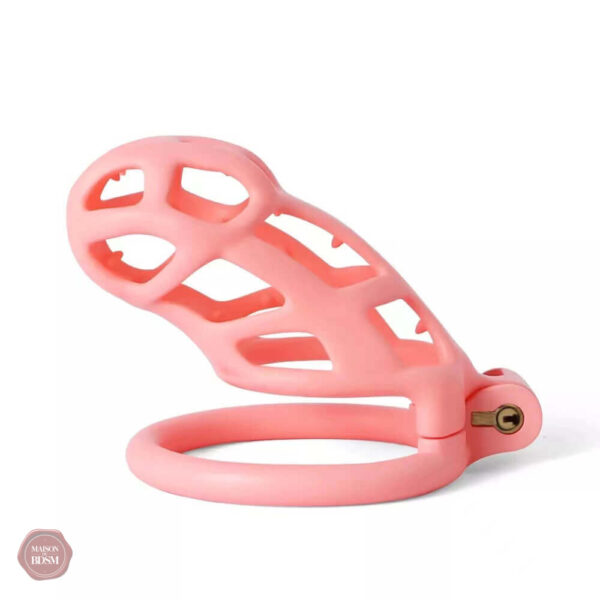 Cage de chasteté rose, confort optimal