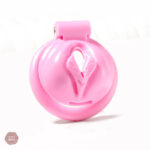 Cage de chasteté design félin rose