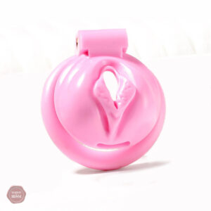 Cage de chasteté design félin rose