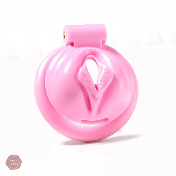 Cage de chasteté design félin rose