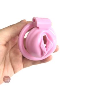 Cage de chasteté féminine rose originale