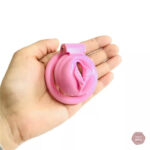 Cage de chasteté en forme de chat pour adultes