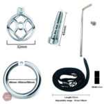 Cage de chasteté à design ergonomique et discret