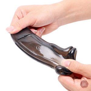 Accessoire de chasteté en silicone, couleur noire intemporelle