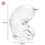 Cage de chasteté silicone, produit confortable et discret