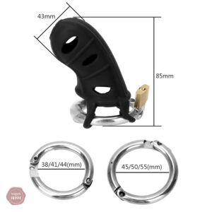 Cage de chasteté blanche, design en silicone