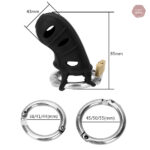 Cage de chasteté silicone, design élégant et discret