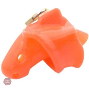 Cage de chasteté en silicone rouge