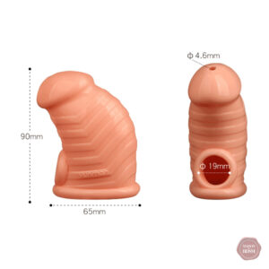 Cage pénienne en silicone, design confortable et sécurisé