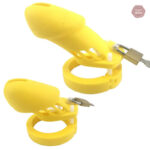 Cage de chasteté en silicone GB 6000 jaune