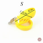 Cage de chasteté silicone couleur jaune