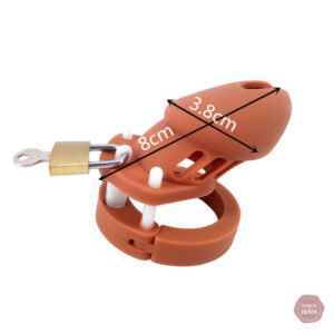 Cage de chasteté silicone pour un contrôle durable