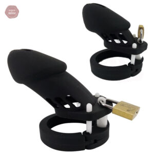 Cage de chasteté silicone GB 6000 noire