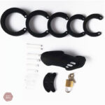 Accessoire de chasteté en silicone noir