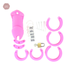 Cage de chasteté silicone, style GB 6000 en rose
