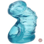 Cage de chasteté silicone bleu