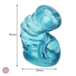 Accessoire de chasteté en silicone, couleur bleu