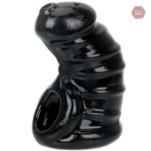 Cage de chasteté en silicone noire