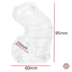 Discrétion et sécurité avec cette cage de chasteté en silicone