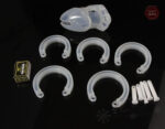 Accessoire de chasteté en silicone, version GB6000S transparente