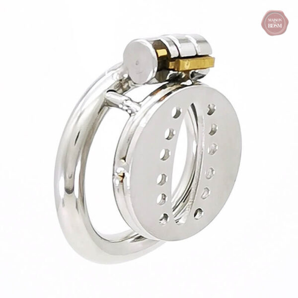 Cage de chasteté Sissy en acier inoxydable