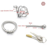 Cage de chasteté en métal pour contrôle et sécurité