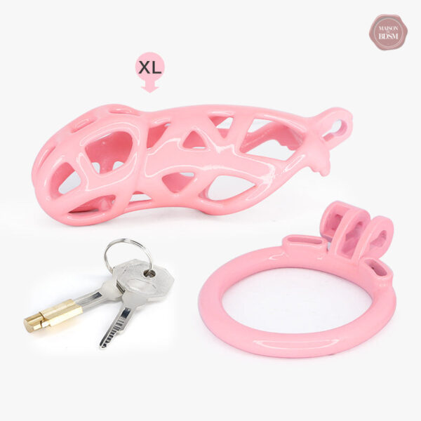 Cage de chasteté ergonomique pour un port prolongé