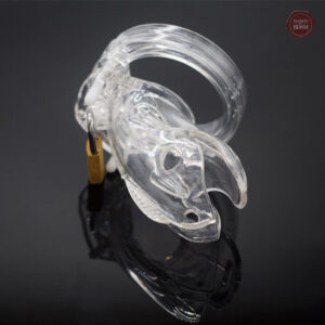 Cage de chasteté transparente, confort et discrétion